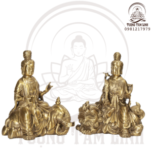 Tượng Đồng Ngài Văn Thù Phổ Hiền