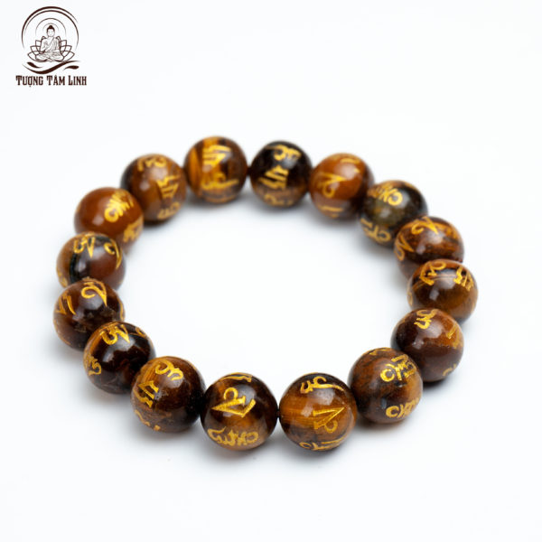 Vòng Mắt Hổ Khắc Om Mani Padme Hum